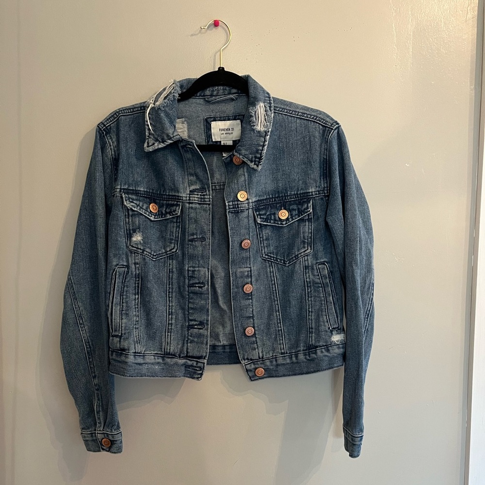 Forever 21 Distressed denim (jean) jacket